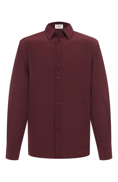 Мужская ше�лковая рубашка SAINT LAURENT, арт. 813932/Y1L23