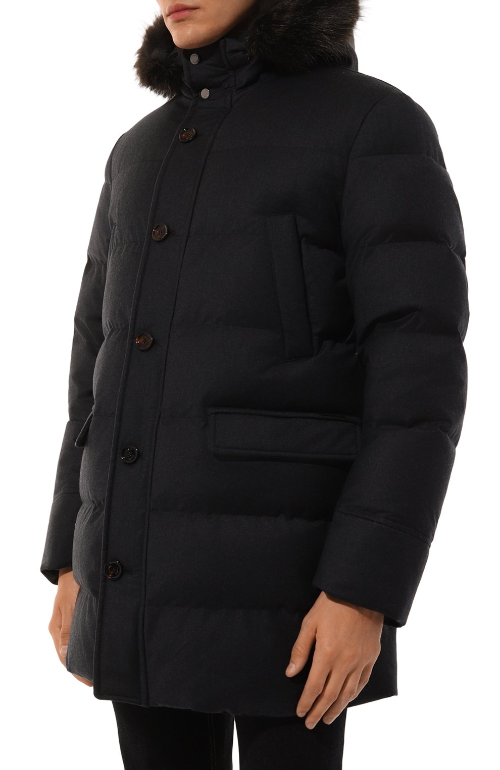 Пуховик barbieri-ll с отделкой из енота MOORER, арт. IREIBRA-LL_SET1, фото 3