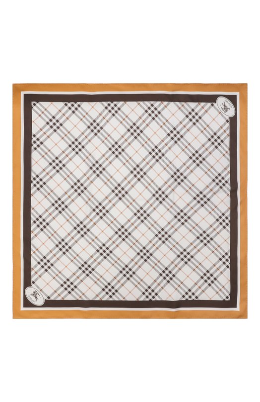 Шелковый платок Burberry 8120319 Кремовый  8120319 Фото 4