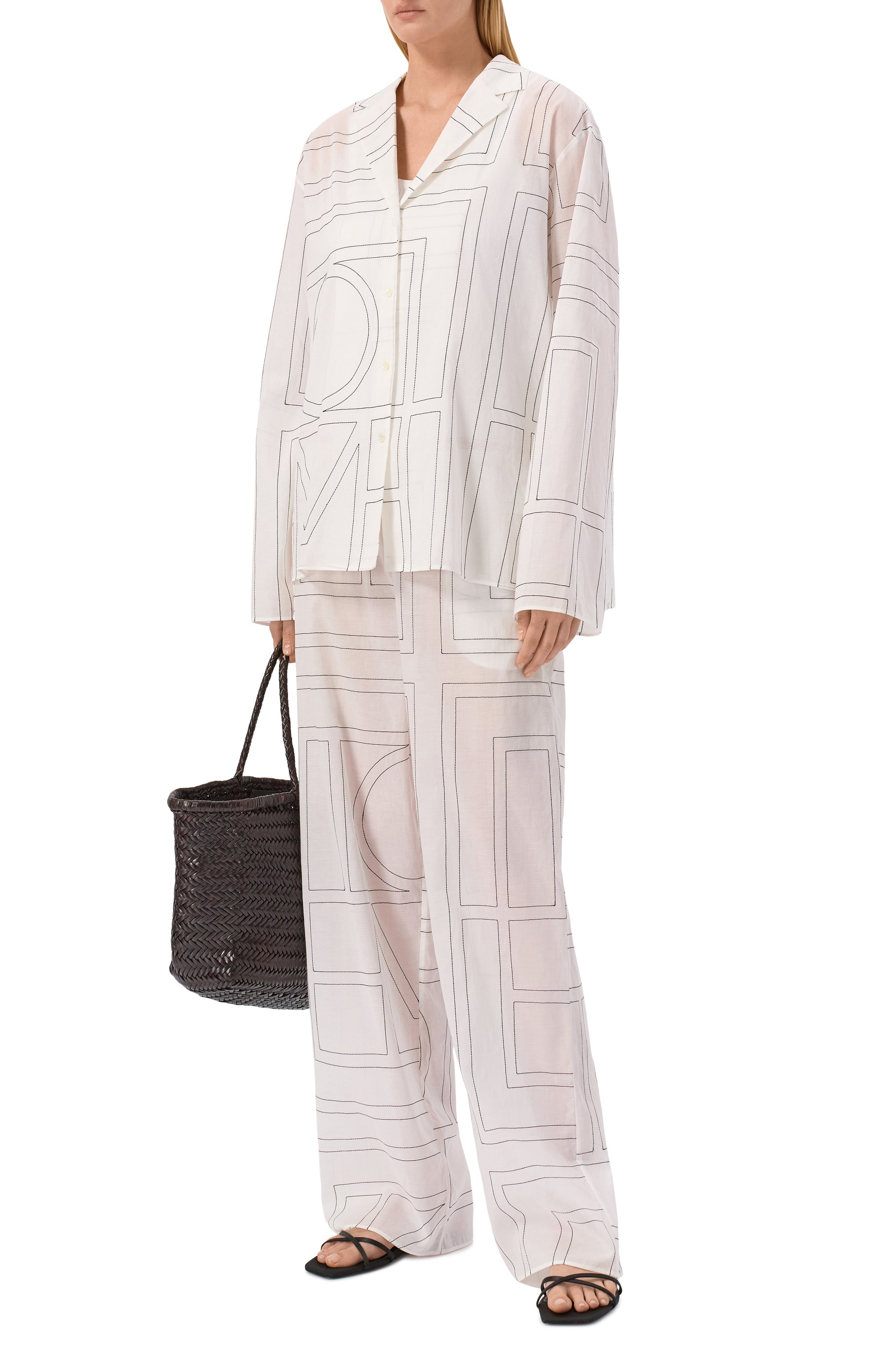 Рубашка из лиоцелла и хлопка TOTEME, арт. 243-WRT976-FB0239, фото 2