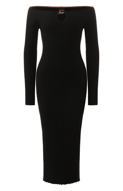 Женское платье из вискозы BOSS ORANGE, арт. 50531453