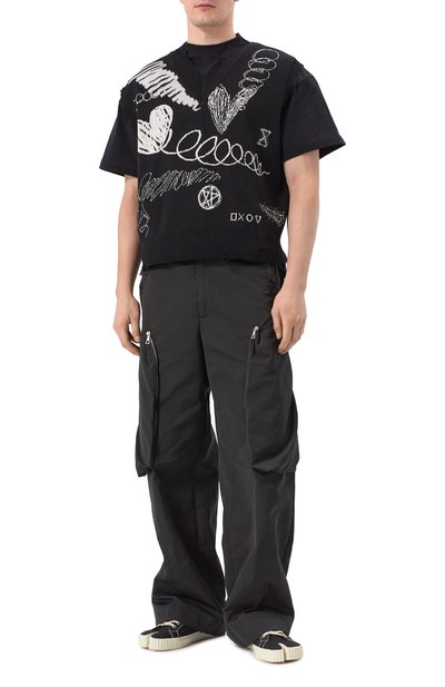 Жилет из хлопка и шерсти WHO_AM, арт. MV1-WIM1-BLK, фото 2