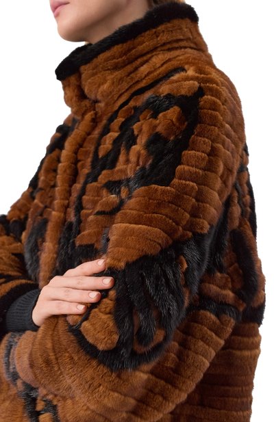 Шуба из норки AKHMADULLINA коричневого цвета по цене 1599900 руб., арт. 1224.0FC801/M131, фото 5 Шуба из норки AKHMADULLINA, арт. 1224.0FC801/M131, фото 5