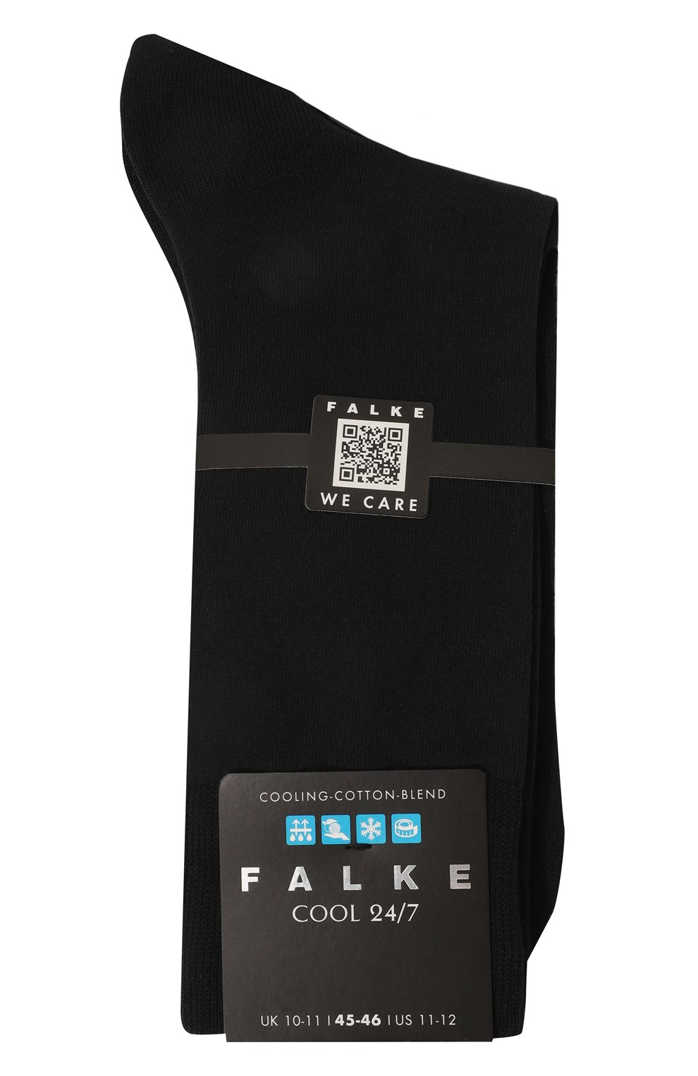 Хлопковые носки FALKE темно-синего цвета по цене 2410 руб., арт. 13297, фото 1 Хлопковые носки FALKE, арт. 13297, фото 1