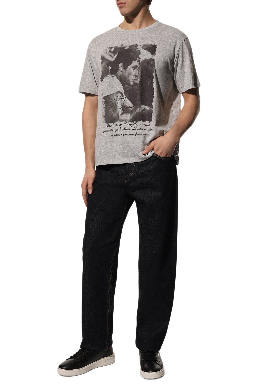 Хлопковая футболка BISIBIGLIO, арт. STALL0NE BRACCI0/2212 RIF (C0TT0NE PESANTE), фото 2