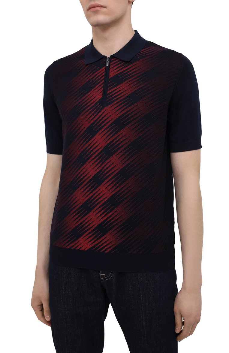 Поло из шелка и хлопка ZILLI, арт. MBV-PZ112-SPRA1/MC01, фото 3