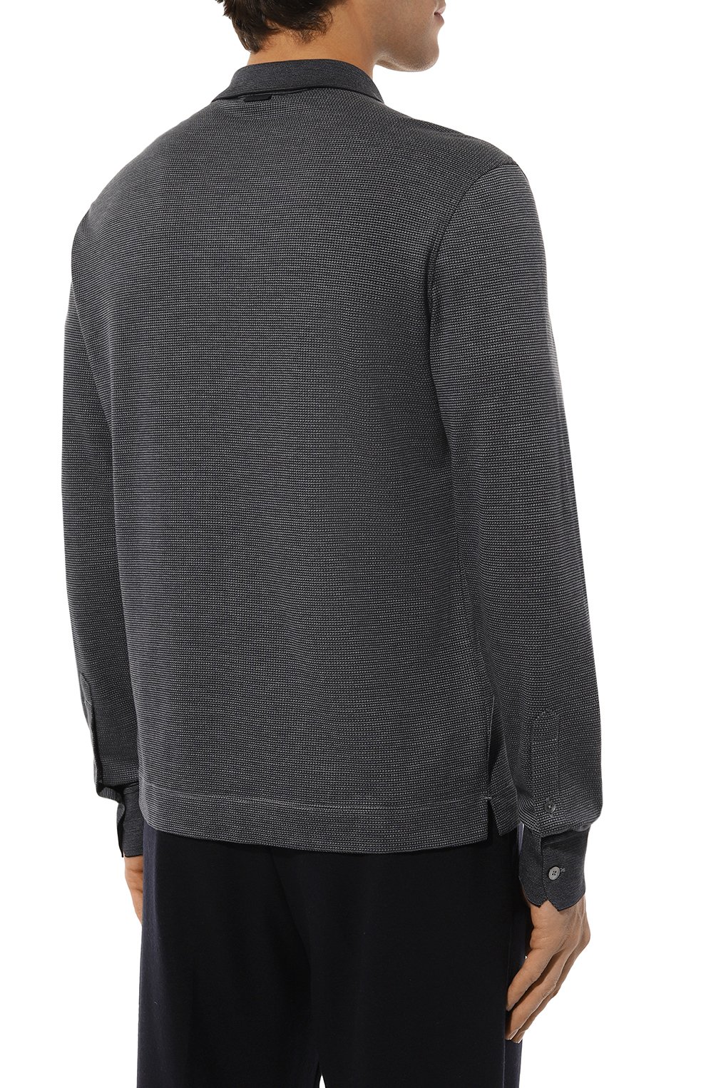 Поло из хлопка и шелка ZEGNA, арт. UC381A6/C748B09, фото 4