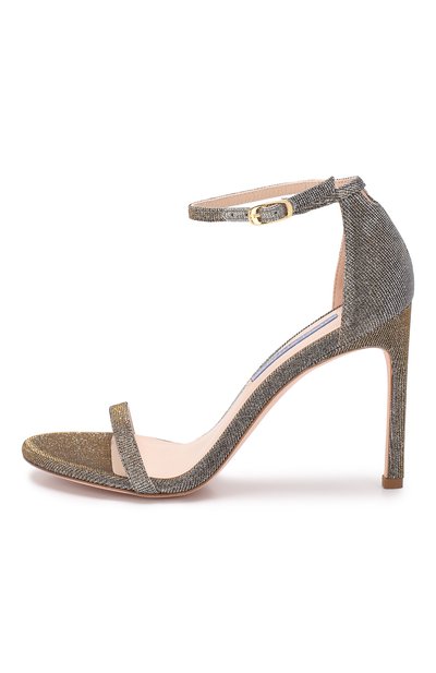 Текстильные босоножки STUART WEITZMAN, арт. NUDISTS0NG/NIGHTTIME, фото 3