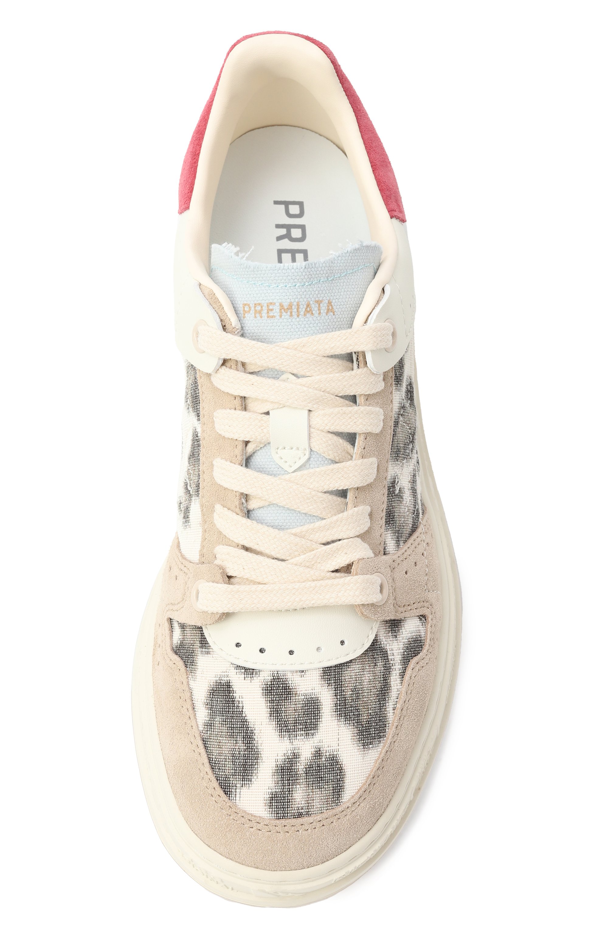 Комбинированные кеды quinn-d PREMIATA кремового цвета по цене 31500 руб., арт. QUINND/VAR 7421, фото 6 Комбинированные кеды quinn-d PREMIATA, арт. QUINND/VAR 7421, фото 6