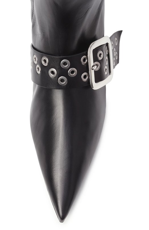 Кожаные ботильоны Jil Sander J15WU0105/P8226 Чёрный  J15WU0105/P8226 Фото 6