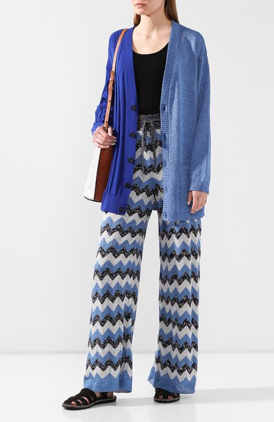 Кардиган из смеси хлопка и вискозы M MISSONI синего цвета по цене 55700 руб., арт. 2DM00086/2K004X, фото 2 Кардиган из смеси хлопка и вискозы M MISSONI, арт. 2DM00086/2K004X, фото 2