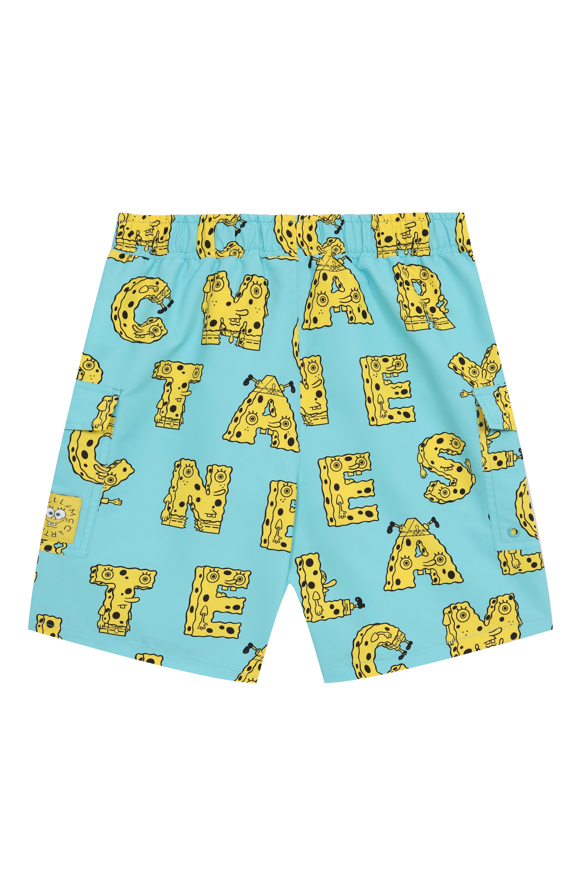 Плавки-шорты STELLA MCCARTNEY бирюзового цвета по цене 11850 руб., арт. TWCQ09, фото 2 Плавки-шорты STELLA MCCARTNEY, арт. TWCQ09, фото 2