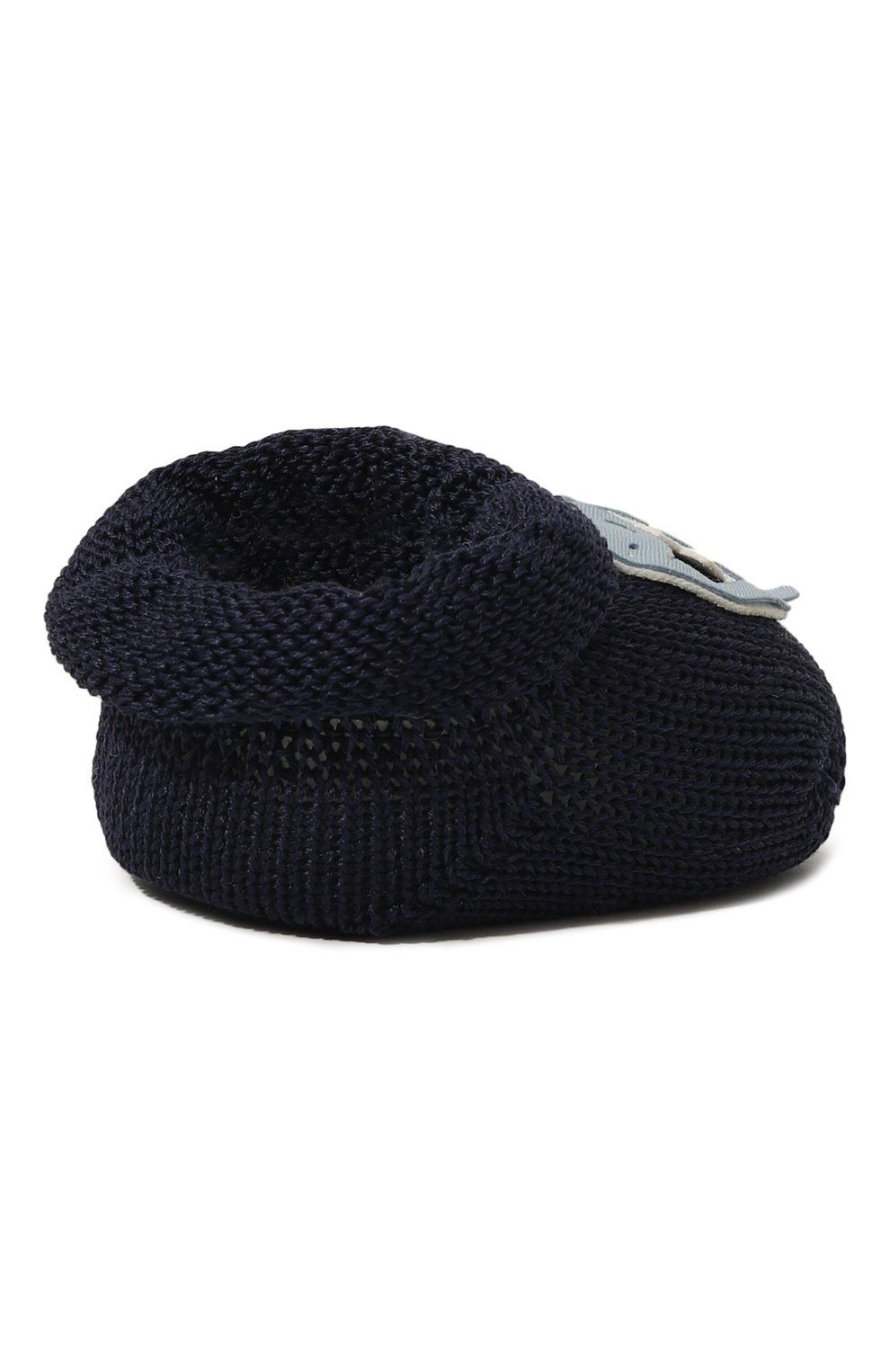 Комплект из шапки и пинеток STORY LORIS темно-синего цвета по цене 9280 руб., арт. 21178H, фото 4 Комплект из шапки и пинеток STORY LORIS, арт. 21178H, фото 4