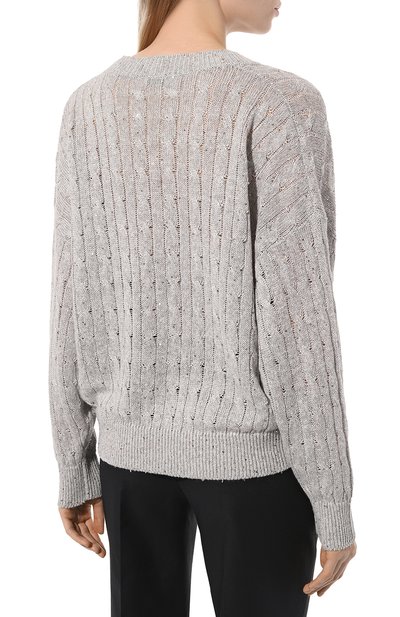 Льняной свитер BRUNELLO CUCINELLI, арт. MC000B1124, фото 4