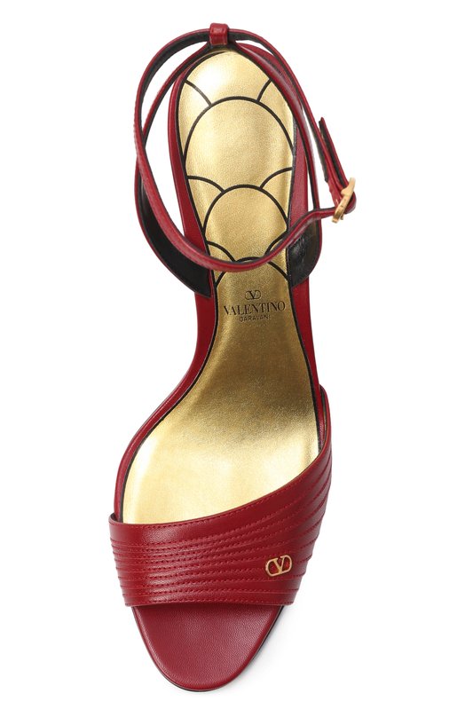 Кожаные босоножки Ladycrush 85 Valentino 6W2S0LD0/DDT Красный  6W2S0LD0/DDT Фото 6