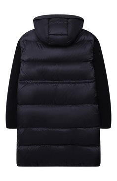 Детское пуховик katife MONCLER ENFANT темно-синего цвета, арт. G2-954-1C534-10-53048/12-14A | Фото 2 (Кросс-КТ: Зима; Девочки Кросс-КТ: Пуховик-верхняя одежда; Рукава: Длинные; Материал внешний: Синтетический материал; Материал подклада: Синтетический материал; Длина (верхняя одежда): Длинные; Материал утеплителя: Пух и перо; Ростовка одежда: 12 лет | 152 см, 16 лет | 164 см)