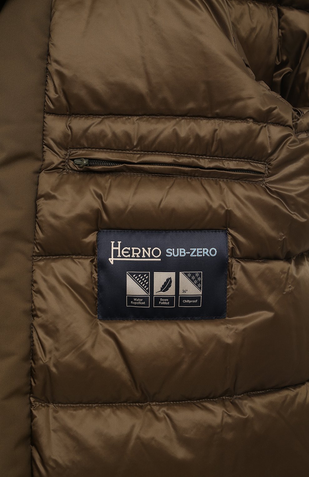 Пуховик с отделкой из койота HERNO, арт. PI000940U/12343, фото 6