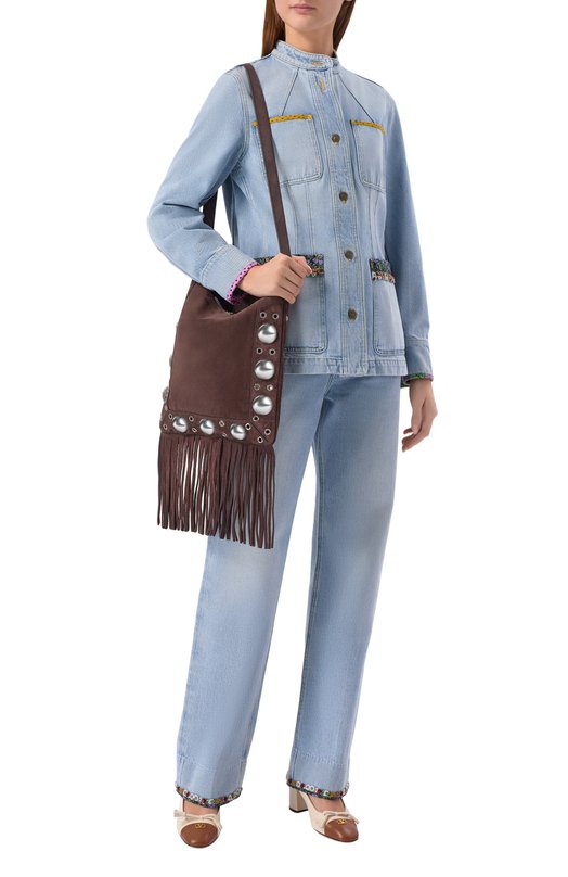 Сумка Nellcote Valentino 8W2B0R33/JET Коричневый  8W2B0R33/JET Фото 7