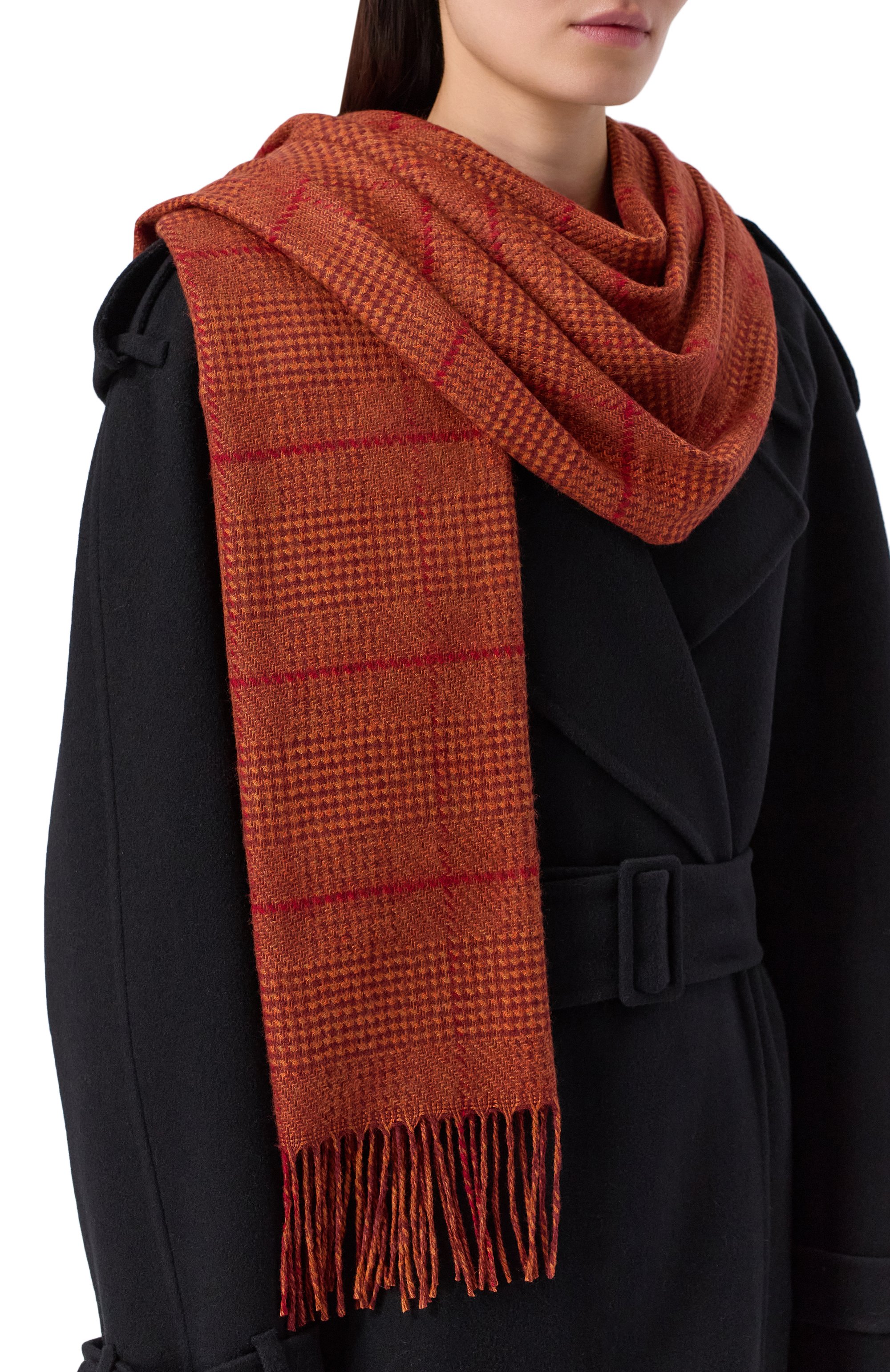 Шарф из шелка и кашемира KITON, арт. D54751K0511F05, фото 2