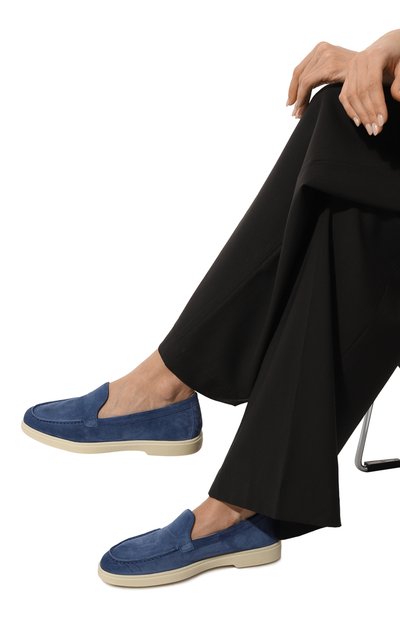 Замшевые лоферы SANTONI, арт. WUYA58856TISNSW9, фото 3