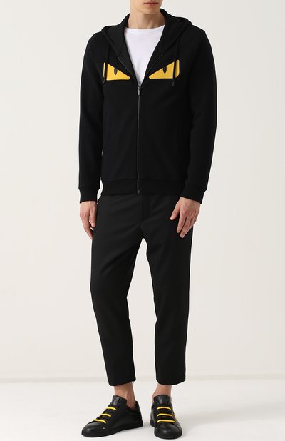 Кардиган на молнии с принтом и капюшоном FENDI, арт. FY0796/5EY, фото 2