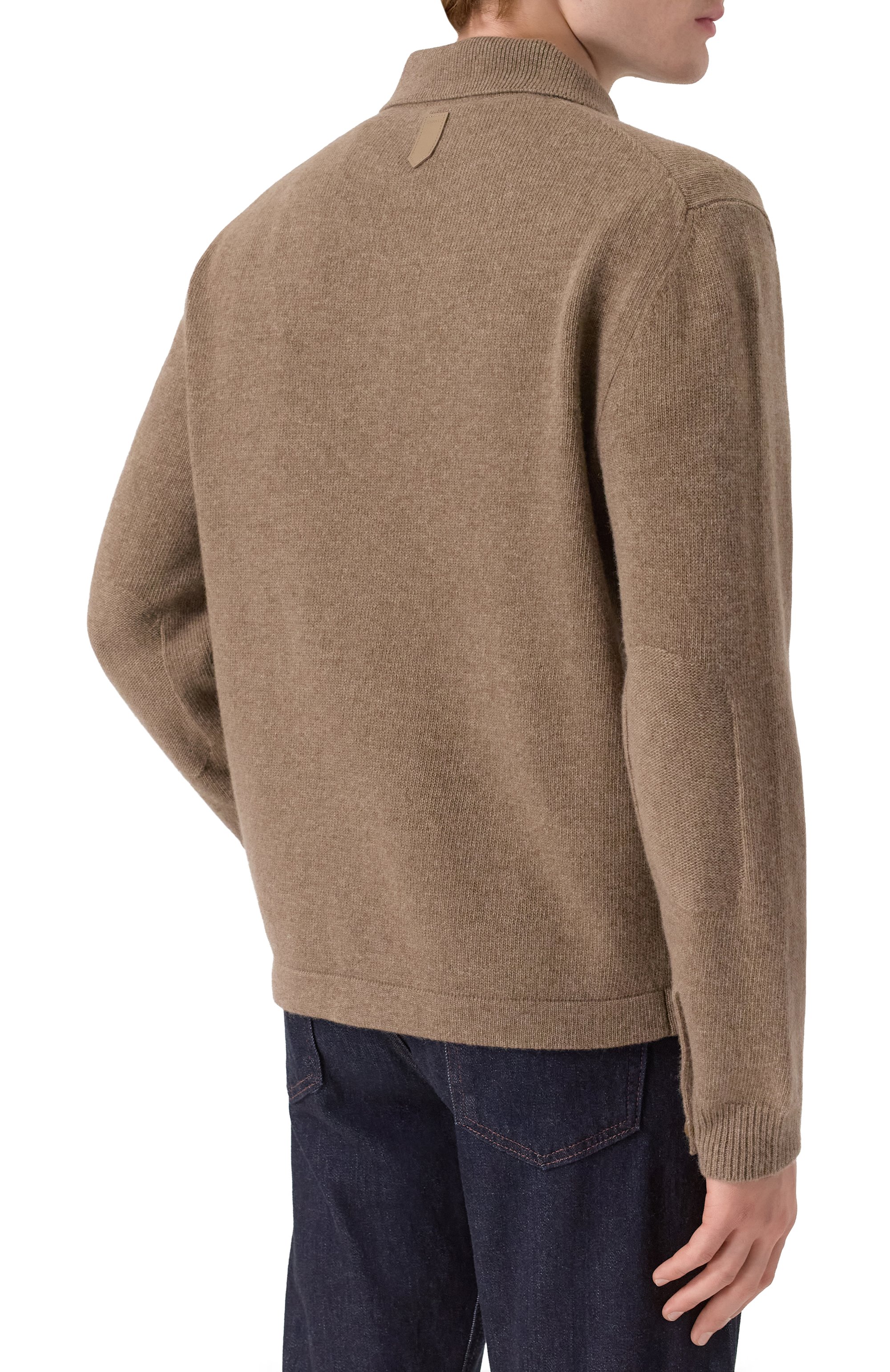 Кардиган из шерсти и кашемира CANALI бежевого цвета по цене 122500 руб., арт. C1142/MK02164, фото 4 Кардиган из шерсти и кашемира CANALI, арт. C1142/MK02164, фото 4