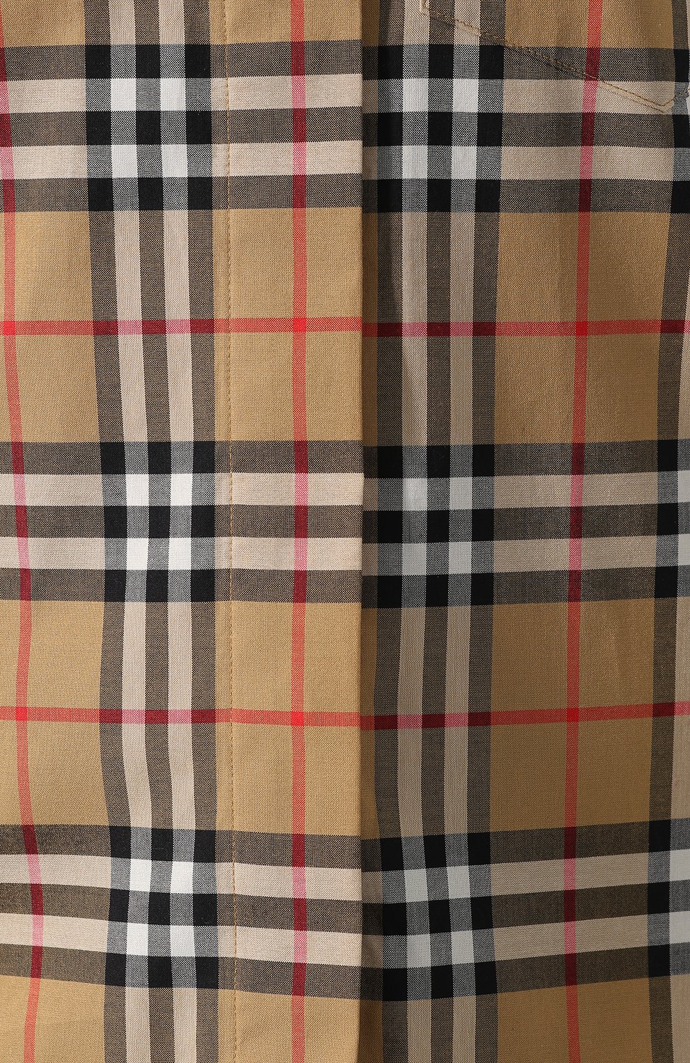 Хлопковая рубашка в клетку BURBERRY, арт. 8003206, фото 5