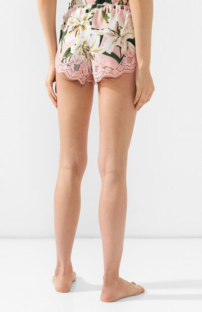 Шорты из смеси шелка и хлопка DOLCE & GABBANA светло-розового цвета по цене 49950 руб., арт. 03A02T/FSAYV, фото 4 Шорты из смеси шелка и хлопка DOLCE & GABBANA, арт. 03A02T/FSAYV, фото 4