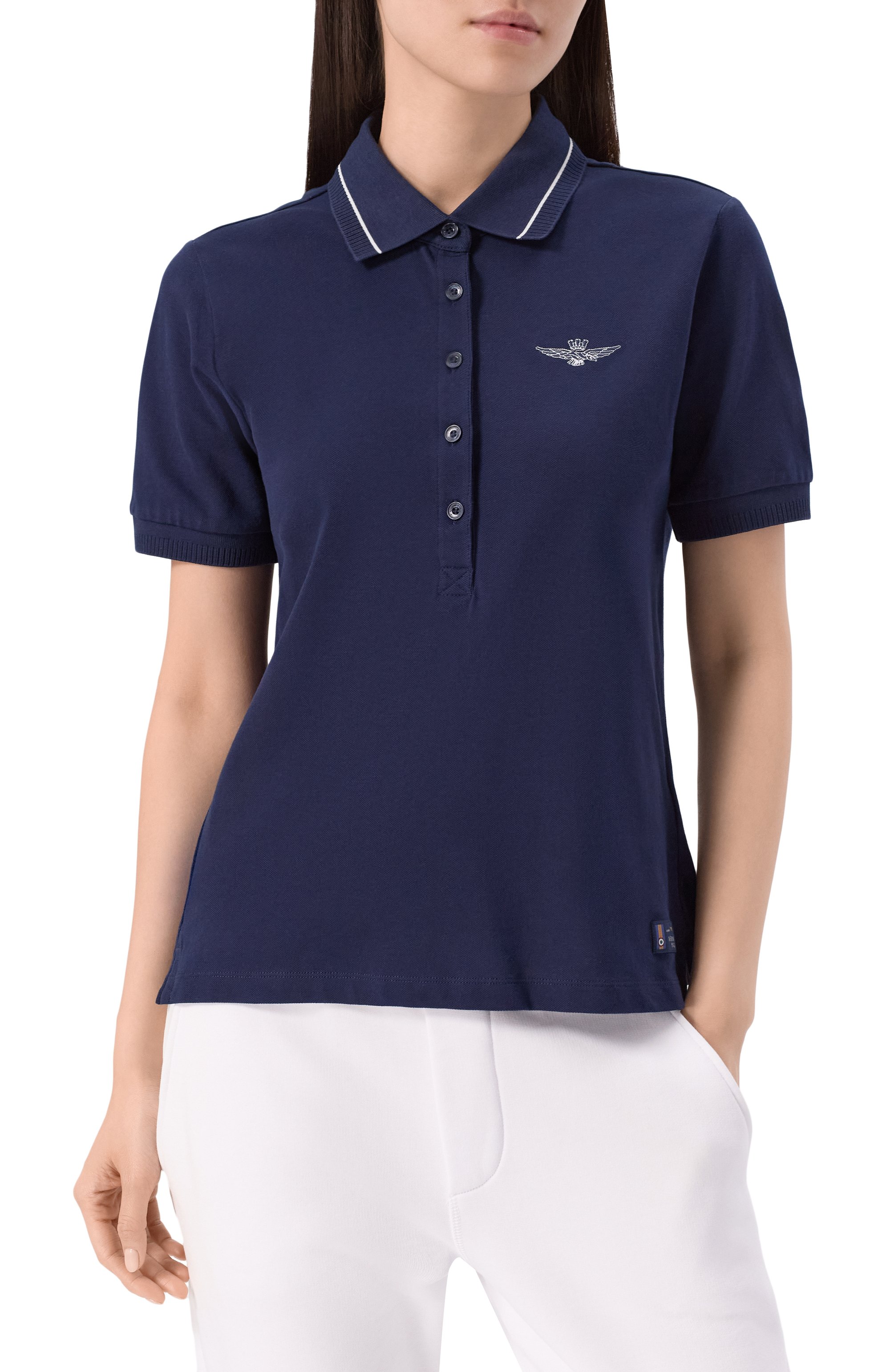 Хлопковое поло AERONAUTICA MILITARE, арт. P01846DP343, фото 3