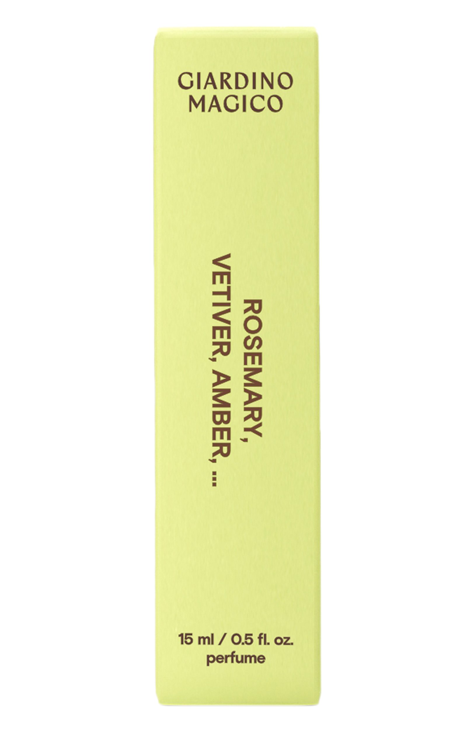 Концентрированные духи rosemary vetiver ambra (15ml) GIARDINO MAGICO бесцветного цвета по цене 3450 руб., арт. 4660222283658, фото 4 Концентрированные духи rosemary vetiver ambra (15ml) GIARDINO MAGICO, арт. 4660222283658, фото 4