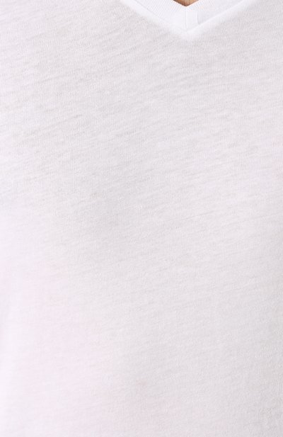 Хлопковая футболка с v-образным вырезом POLO RALPH LAUREN, арт. 710645340, фото 5