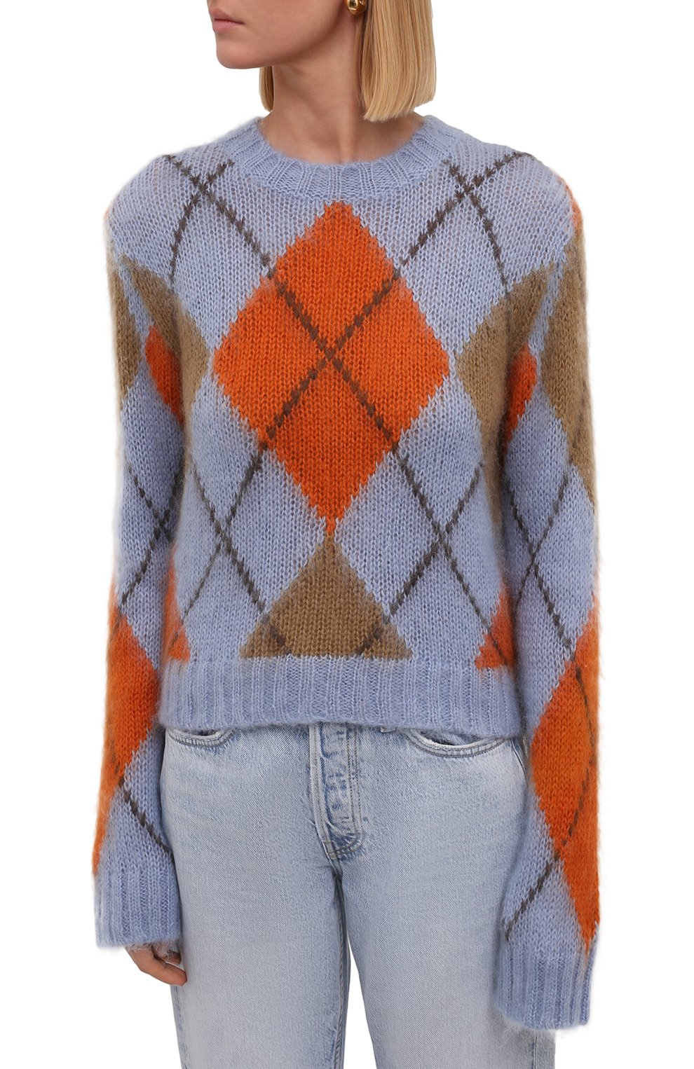 Свитер KENZO светло-голубого цвета по цене 39850 руб., арт. FB62PU6103CC, фото 3 Свитер KENZO, арт. FB62PU6103CC, фото 3