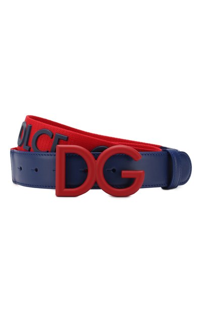 Комбинированный ремень DOLCE & GABBANA синего цвета по цене 49950 руб., арт. BC4266/AZ951, фото 1 Комбинированный ремень DOLCE & GABBANA, арт. BC4266/AZ951, фото 1