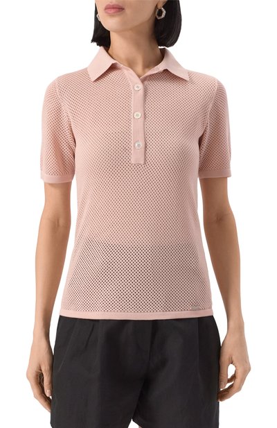 Шелковое поло KITON, арт. D5571412437, фото 3