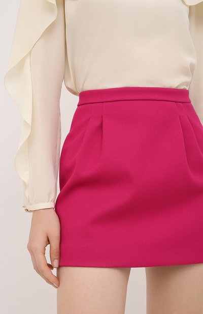 Мини-юбка REDVALENTINO фуксия цвета по цене 19600 руб., арт. UR3RAE60/1Y1, фото 5 Мини-юбка REDVALENTINO, арт. UR3RAE60/1Y1, фото 5
