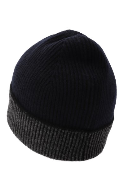 Кашемировая шапка ZEGNA темно-синего цвета по цене 61550 руб., арт. BNI/UEAT02A8, фото 2 Кашемировая шапка ZEGNA, арт. BNI/UEAT02A8, фото 2