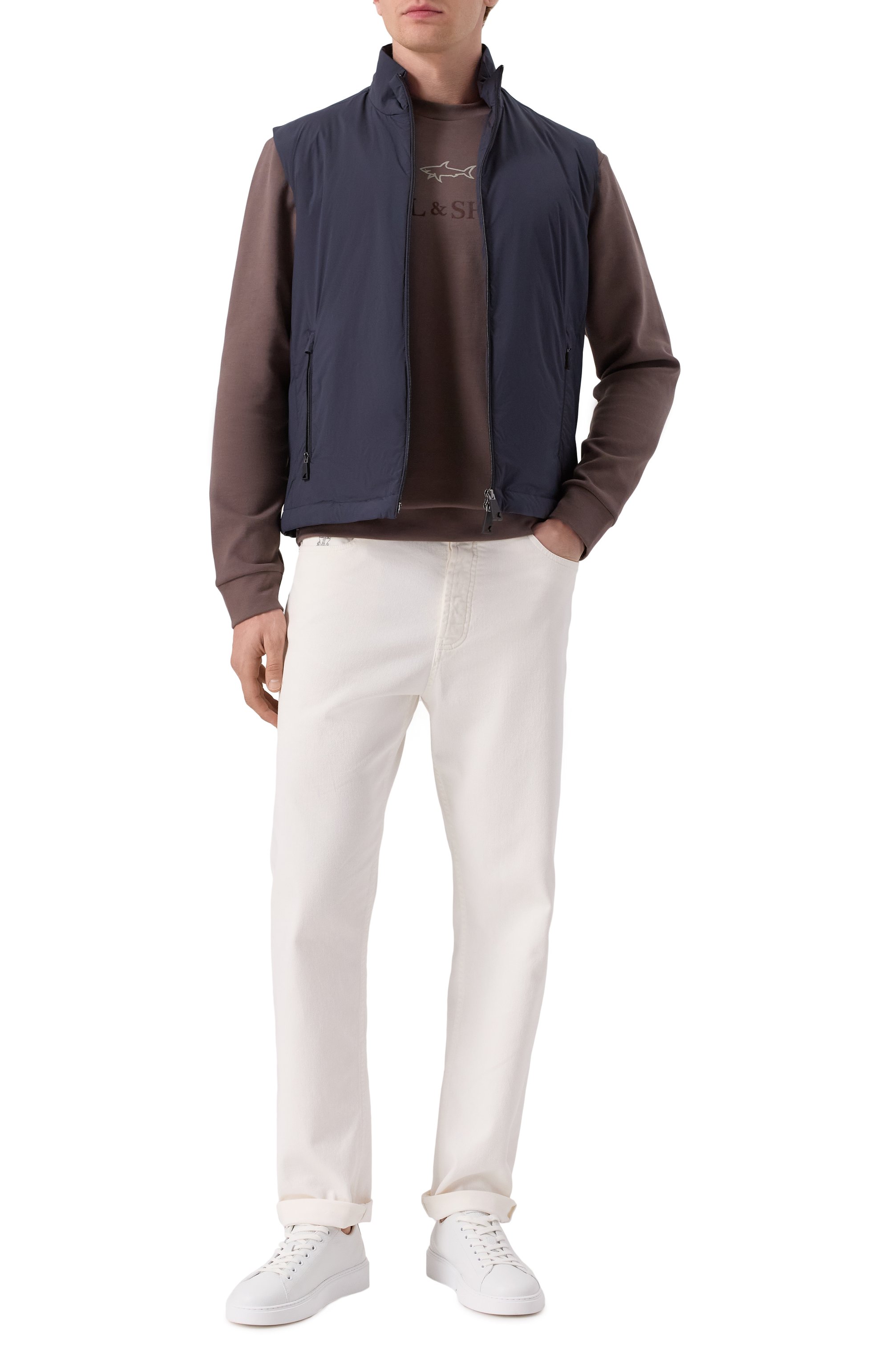 Свитшот PAUL&SHARK коричневого цвета по цене 44900 руб., арт. 15311845, фото 2 Свитшот PAUL&SHARK, арт. 15311845, фото 2