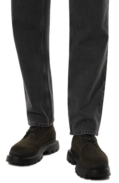 Замшевые ботинки fabyan HUGO хаки цвета по цене 29950 руб., арт. 50528995, фото 3 Замшевые ботинки fabyan HUGO, арт. 50528995, фото 3