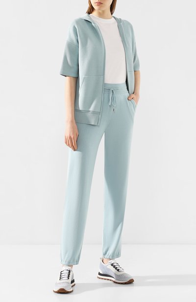 Джоггеры из смеси шелка и хлопка LORO PIANA, арт. FAF2340, фото 2