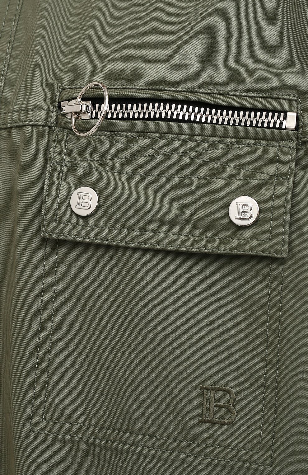 Хлопковая рубашка BALMAIN, арт. WH0HC080/162D, фото 5