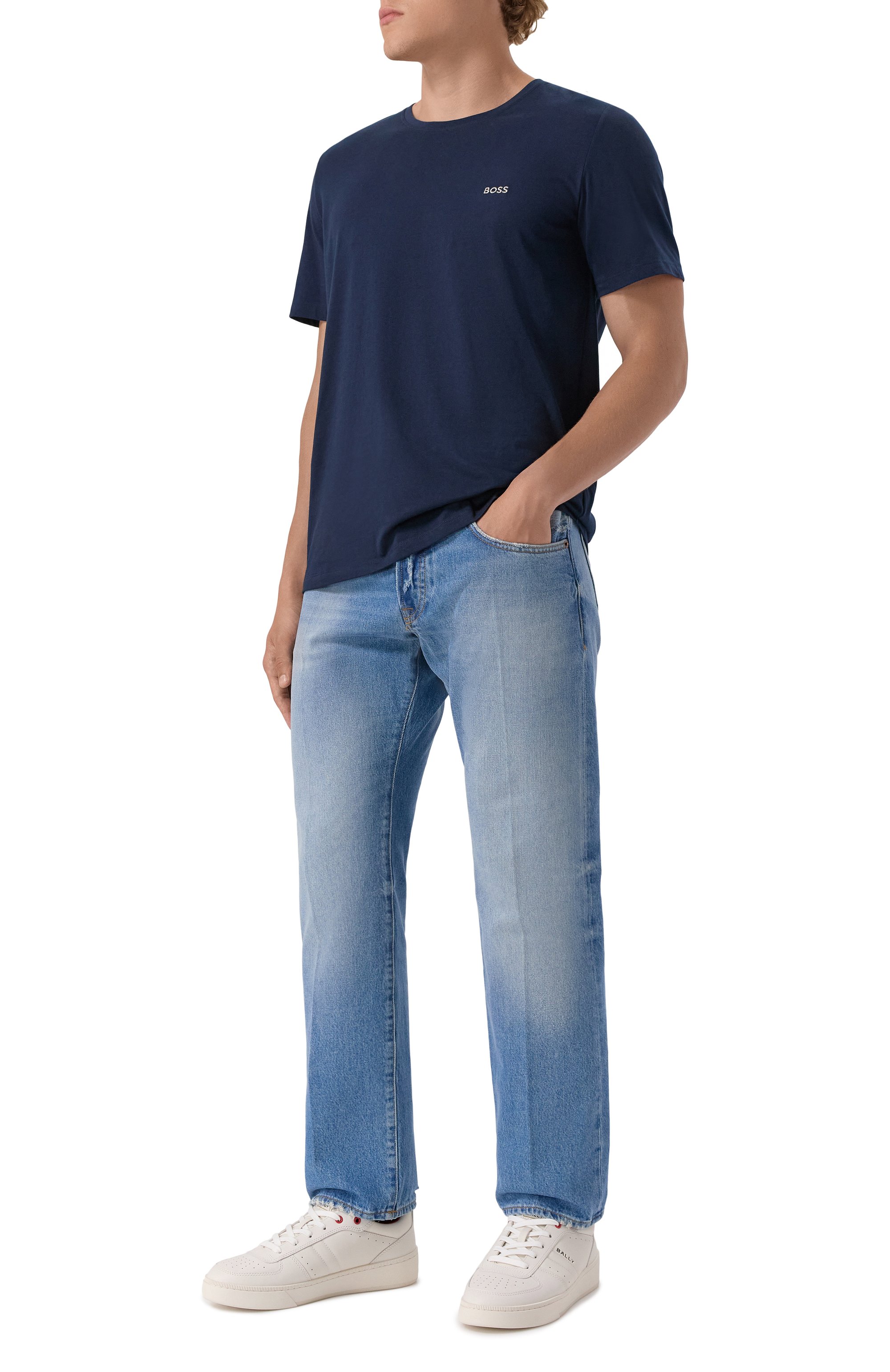 Хлопковая футболка BOSS, арт. 50515391/403, фото 2