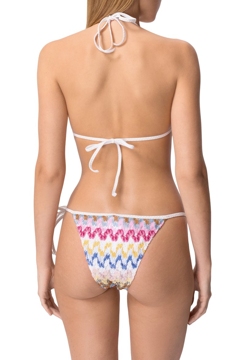 Женский раздельный купальник MISSONI белого цвета, арт. MC22SP00/BR0000 | Фото 3 (Нос: Не проставлено; Материал внешний: Вискоза; Женское Кросс-КТ: Раздельные купальники; Материал подклада: Синтетический материал; Автоматизация состава: Проставлено)