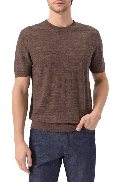 Джемпер изо льна и шелка CORNELIANI, арт. 25M565-2525114, фото 3