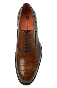 Кожаные оксфорды SANTONI, арт. MCPH17110RG1INGCS53, фото 1