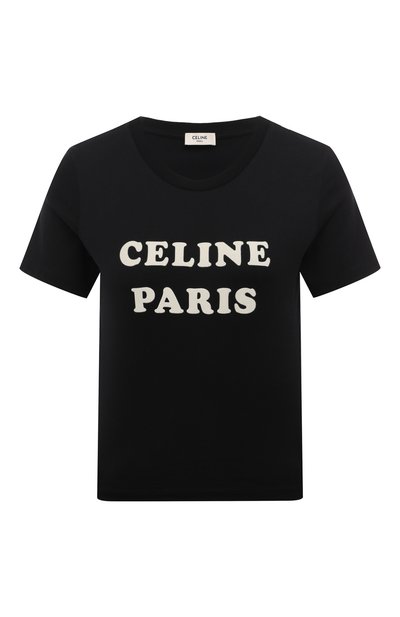 Женская хлопковая футболка CELINE, арт. 2X885/671Q