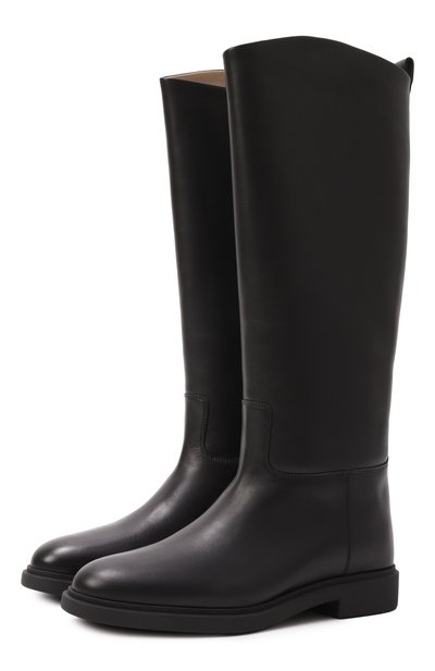 Женские кожаные сапоги 12 STOREEZ, арт. 133809