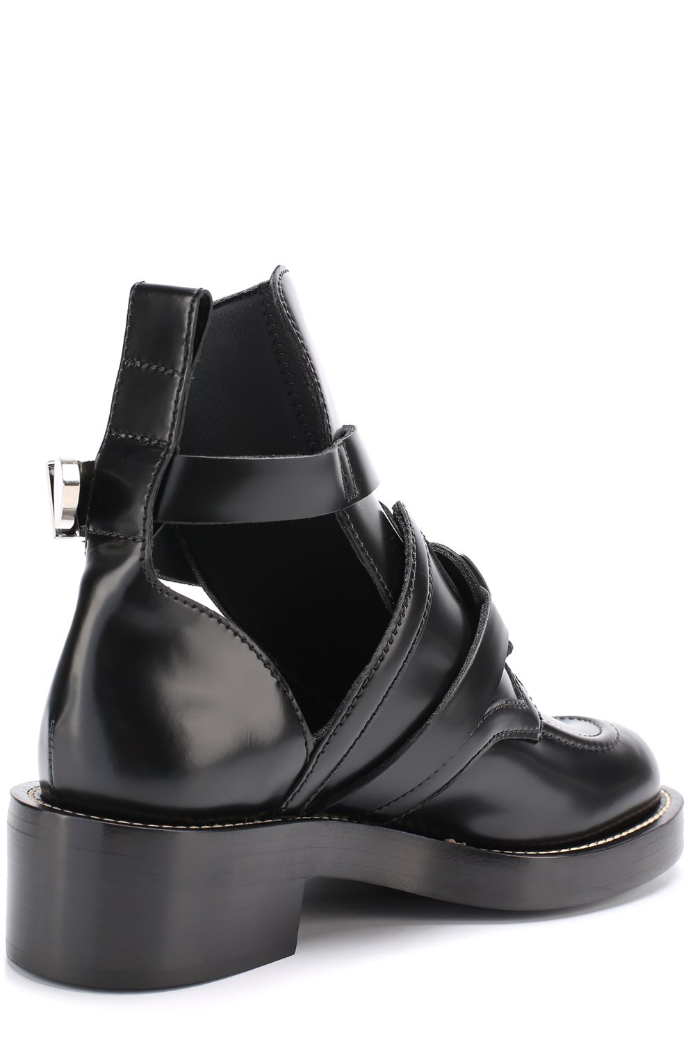 Кожаные ботинки creepers с ремешками BALENCIAGA, арт. 477196/WART0, фото 4