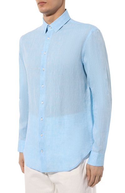 Льняная рубашка GIORGIO ARMANI, арт. 8WGCCZ98/T04WG, фото 3