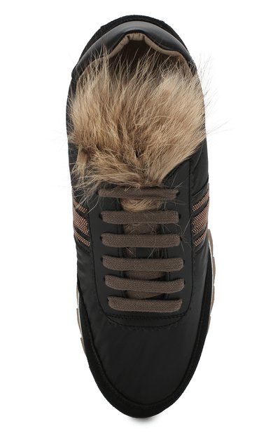 Комбинированные кроссовки на шнуровке BRUNELLO CUCINELLI, арт. MZ30G1321, фото 5
