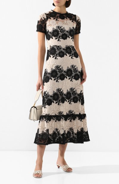 Платье REDVALENTINO черно-белого цвета по цене 141000 руб., арт. TR0VA12Y/51V, фото 2 Платье REDVALENTINO, арт. TR0VA12Y/51V, фото 2